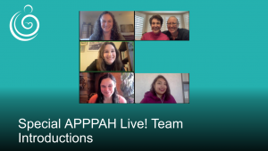 Special APPPAH Live! Team Introductions 