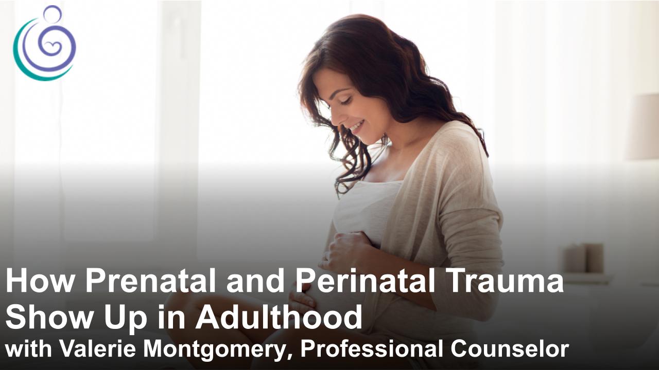 APPPAH Live:  How Prenatal and Perinatal Trauma Show Up in Adulthood with Valerie Montgomery, Professional Counselor